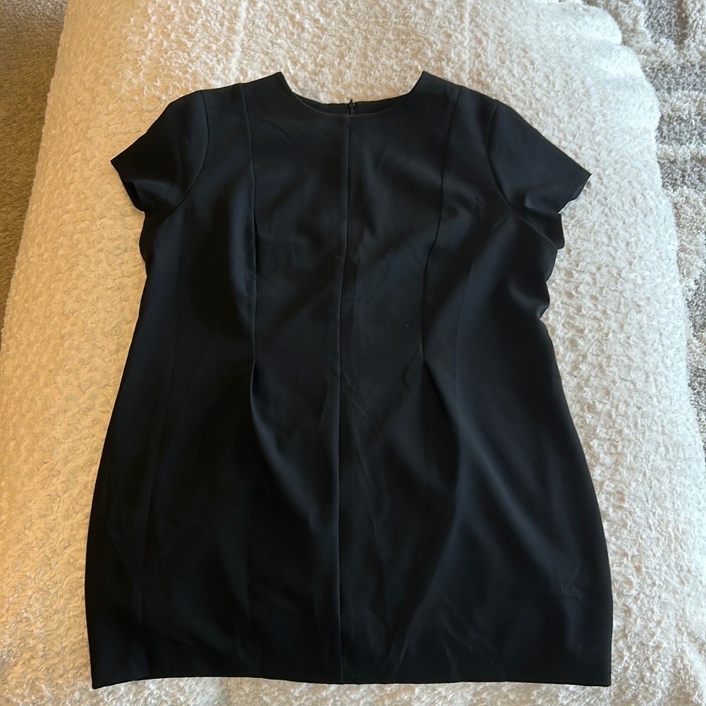 Little Black Office Dress Pleated Professional XXL